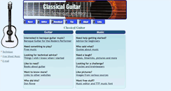 Desktop Screenshot of classicalguitar.ws