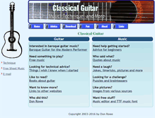 Tablet Screenshot of classicalguitar.ws